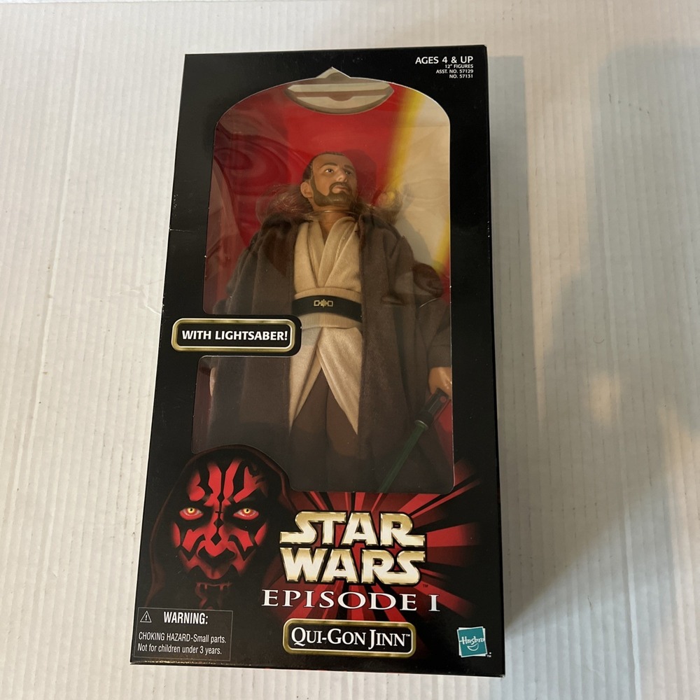Hasbro STAR WARS Episode 1 - QUI-GON JINN - 12 inch Figure - NEW and UNOPENED